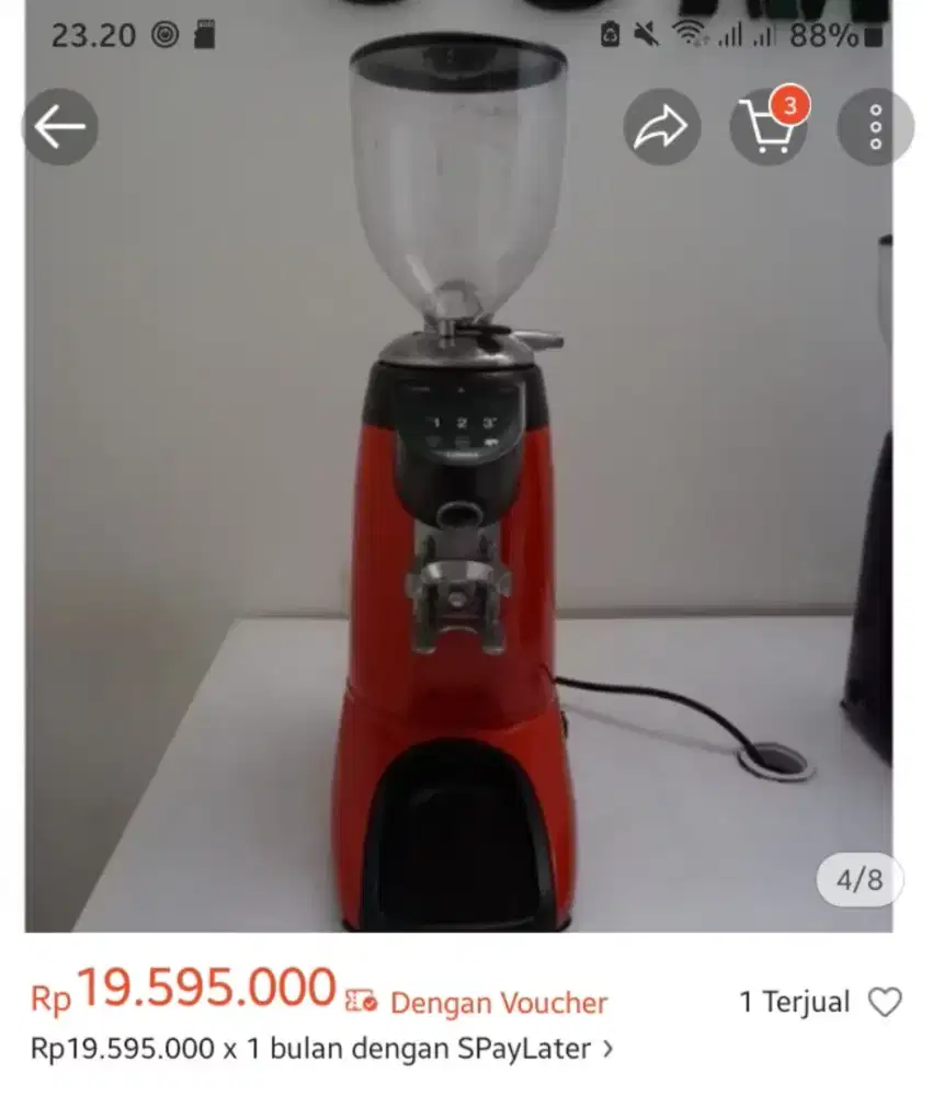 Grinder Kopi merk Compak kondisi okeii