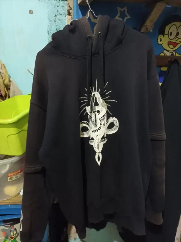 Jaket fullover maternal x afterlab size M