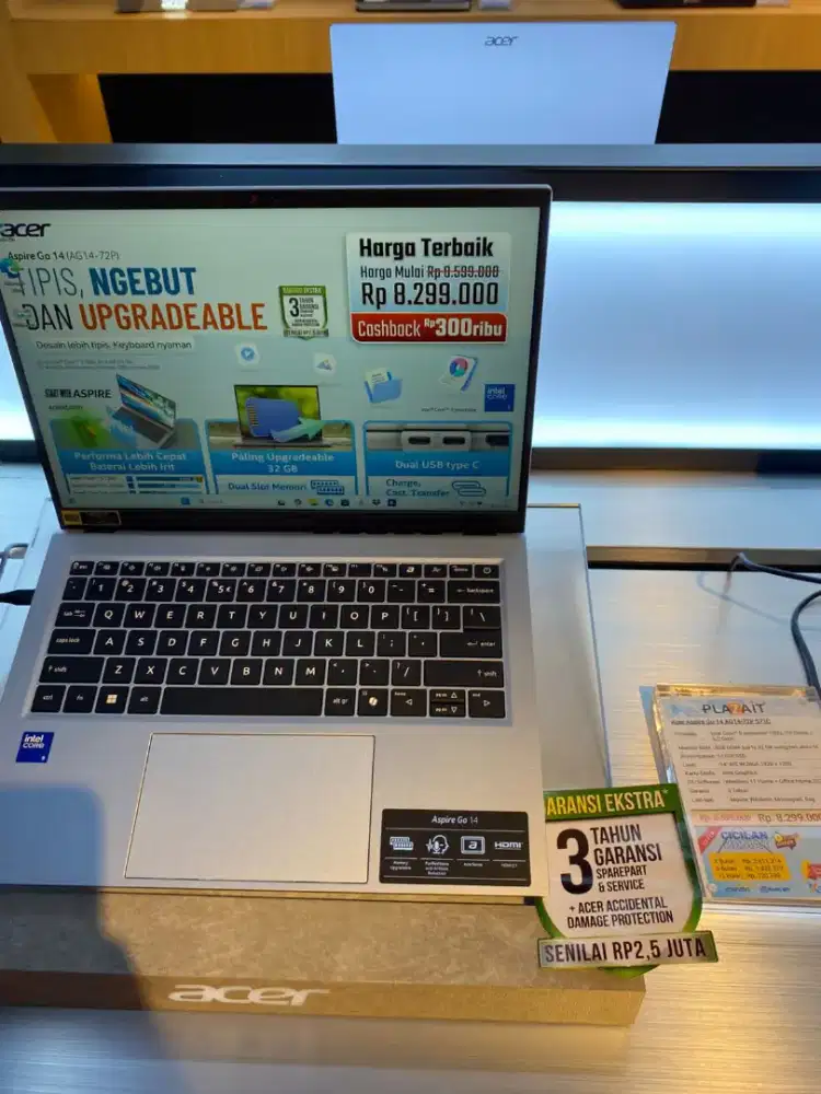 Kredit laptop acer modal ktp