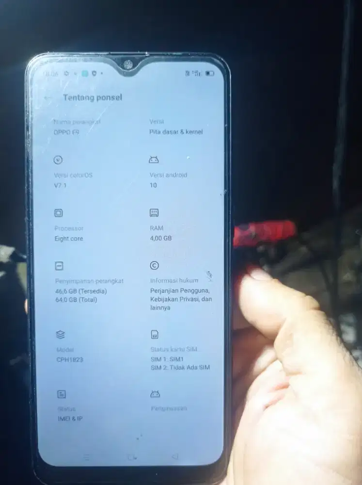 Oppo f9 ram 4/64 normal batangan