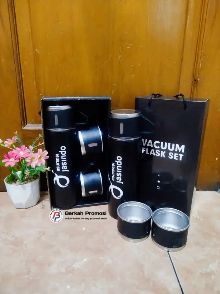 Souvenir Tumbler set include cetak desain custom