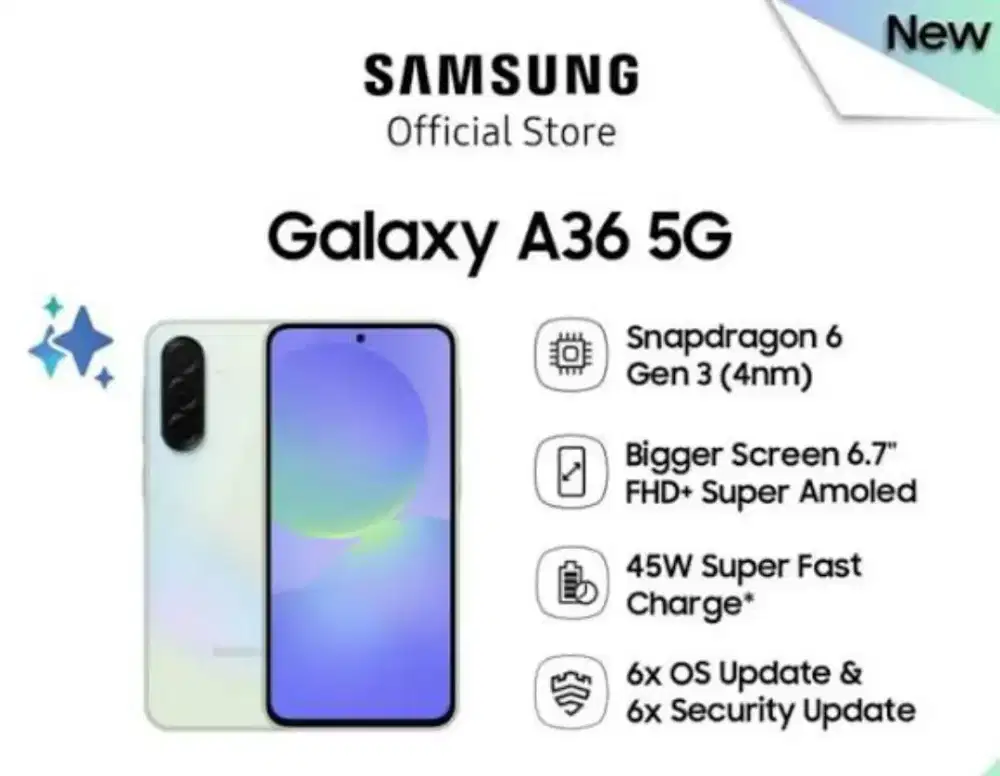 SAMSUNG A36 DENGAN CICILAN 0% HOME CREDIT