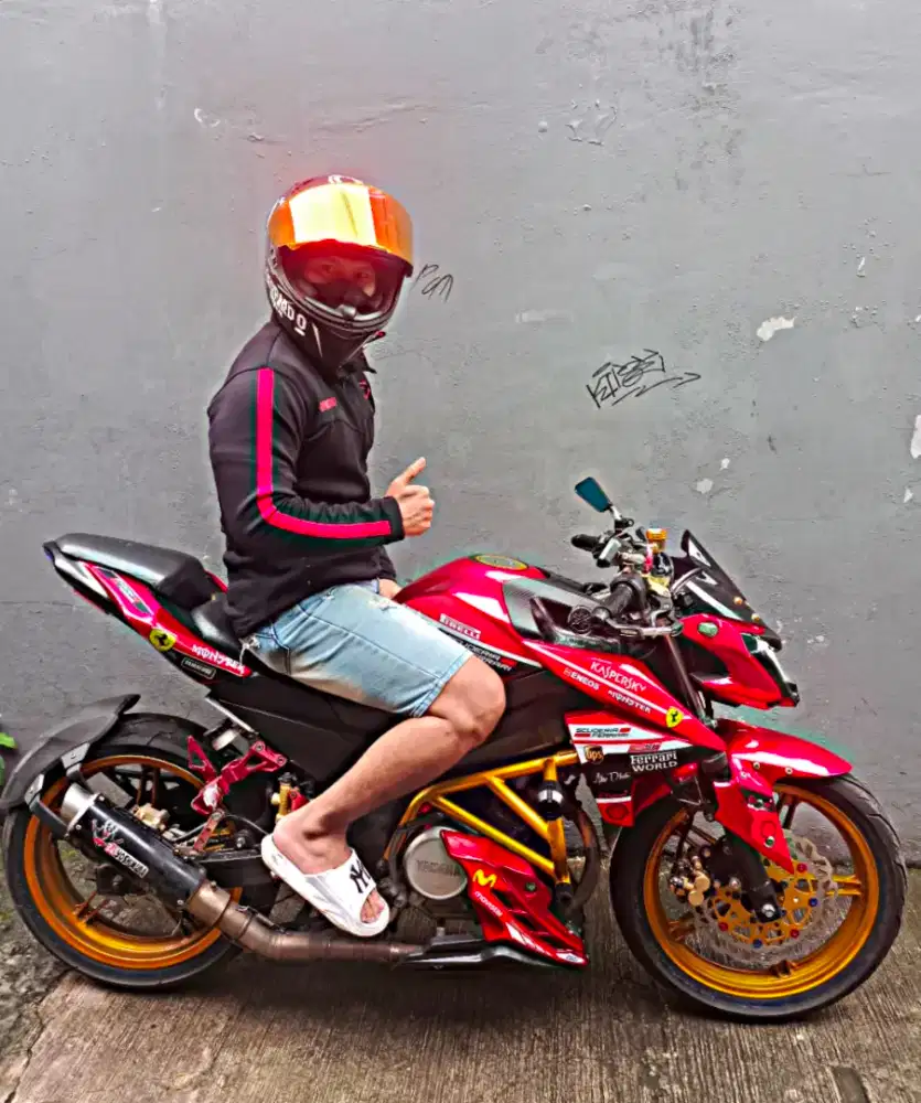 Yamaha vixion new 2014 modifikasi