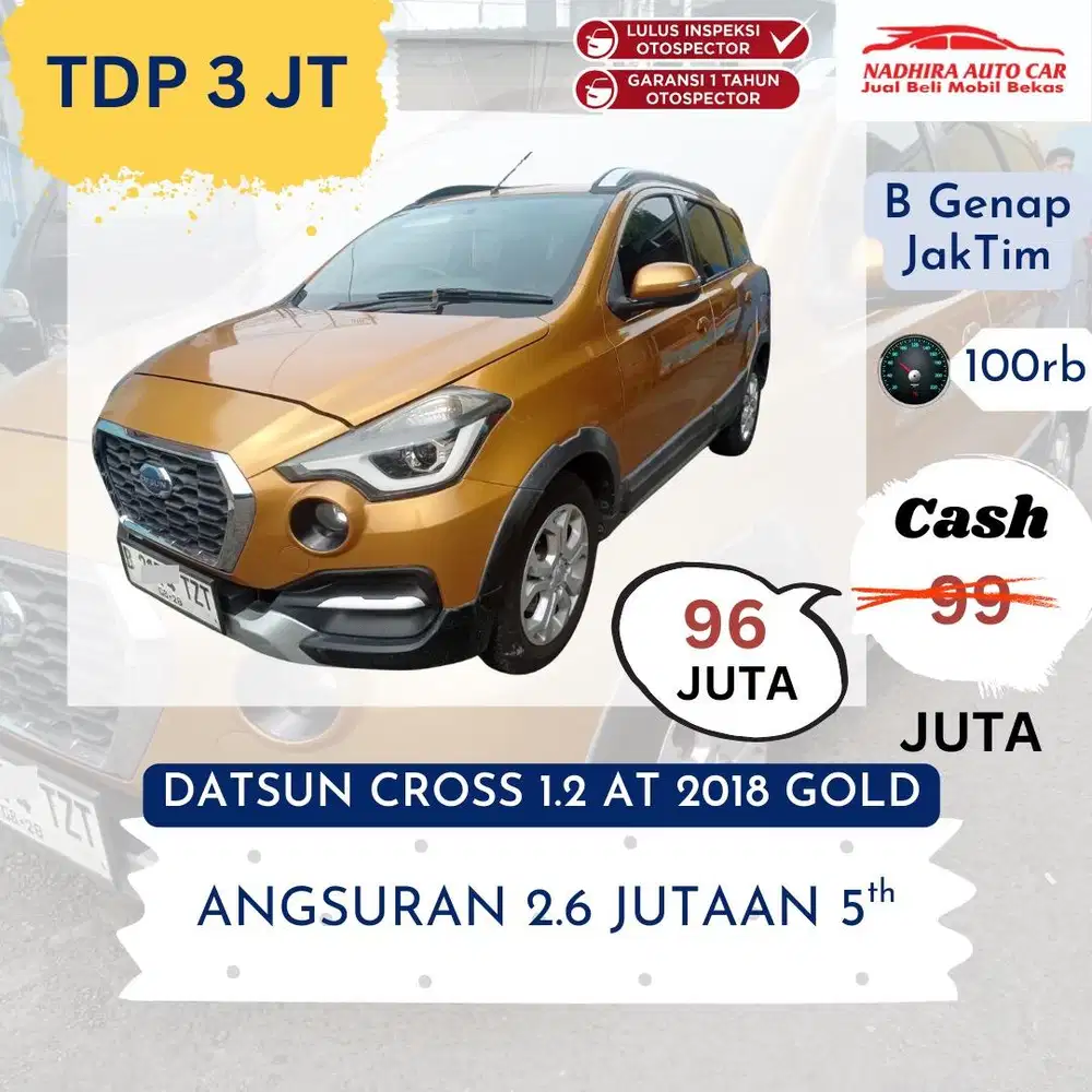 Promo Kredit DP 1 Juta Datsun Cross 1.2 AT 2018 Gold