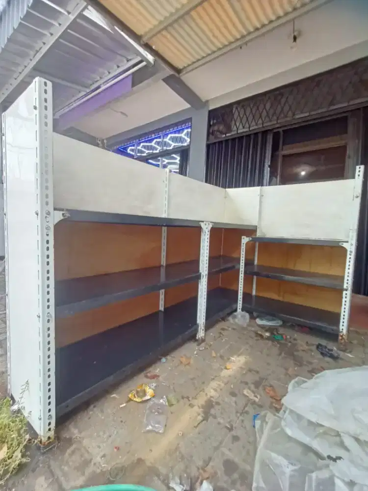 Jual meja L dari rangka besi