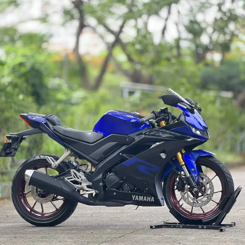 YAMAHA YZF R15 V3 BLUE RACE 2019 KM LOW MULUS