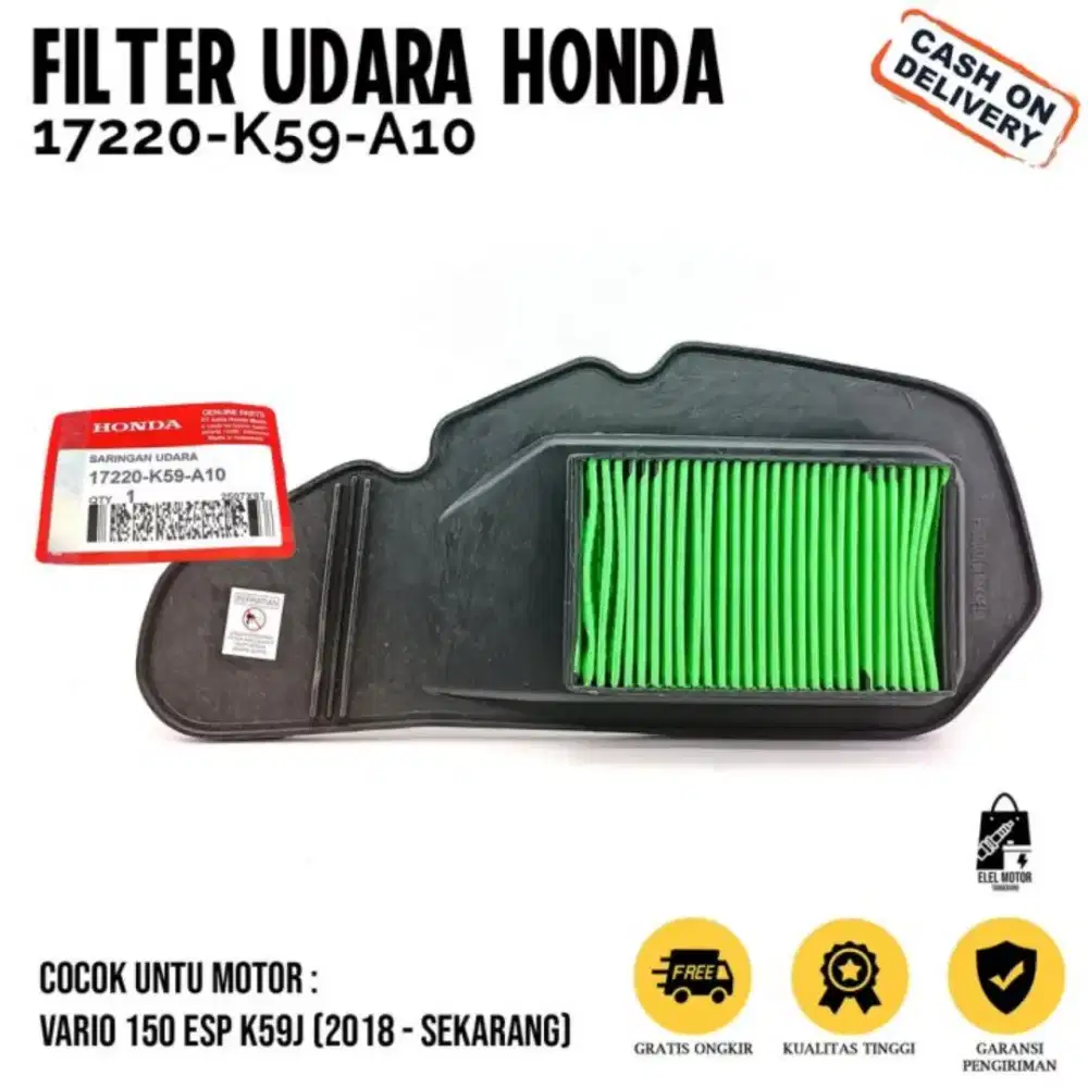 Filter udara vario led new 125/150 K59 Original Honda