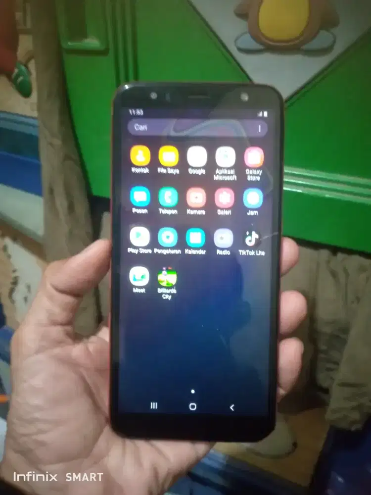 Samsung j6+ ram 3/32 jaringan 4g