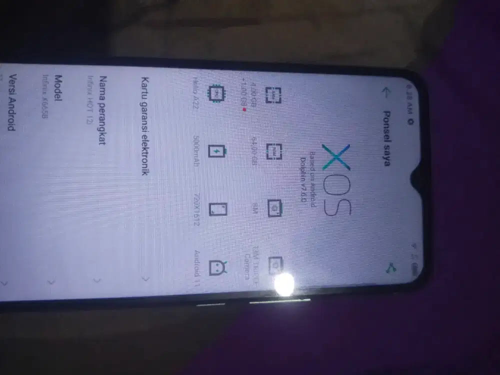 infinix 12 i 4 +1 / 64 warnahijau