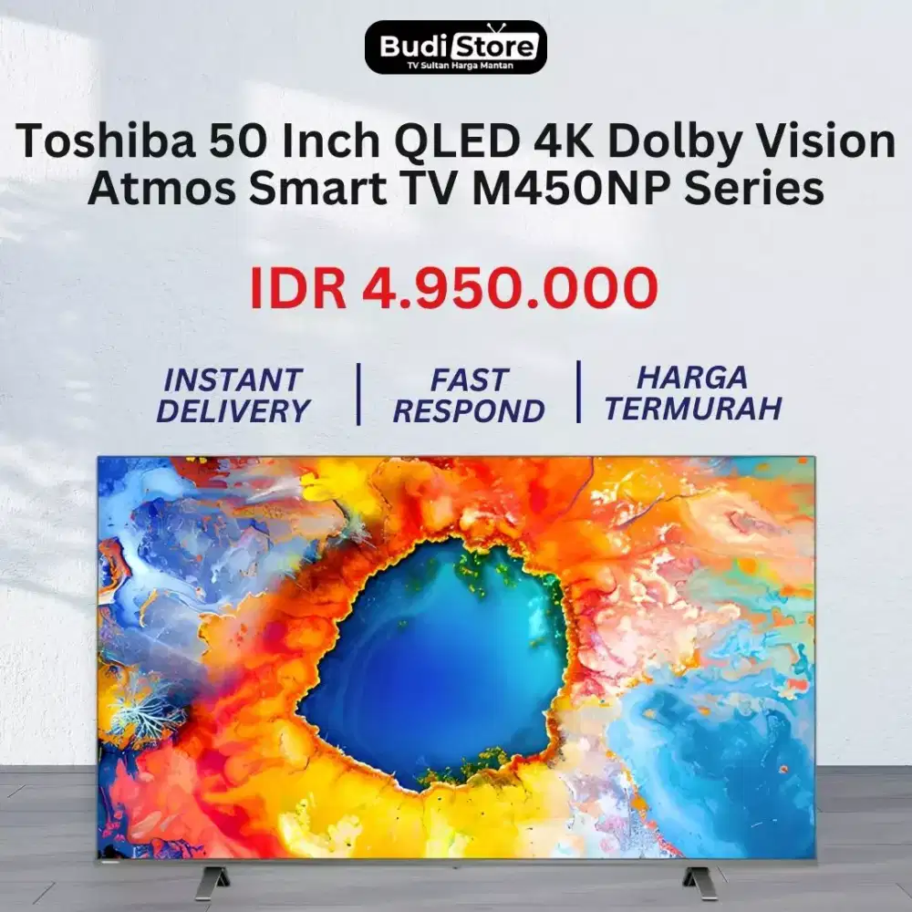 Toshiba 50 Inch QLED 4K Dolby Vision Atmos Smart TV M450NP Series