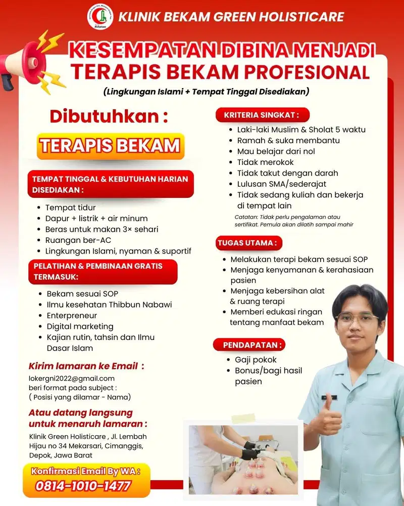 Job Terapis Bekam Berpengalaman