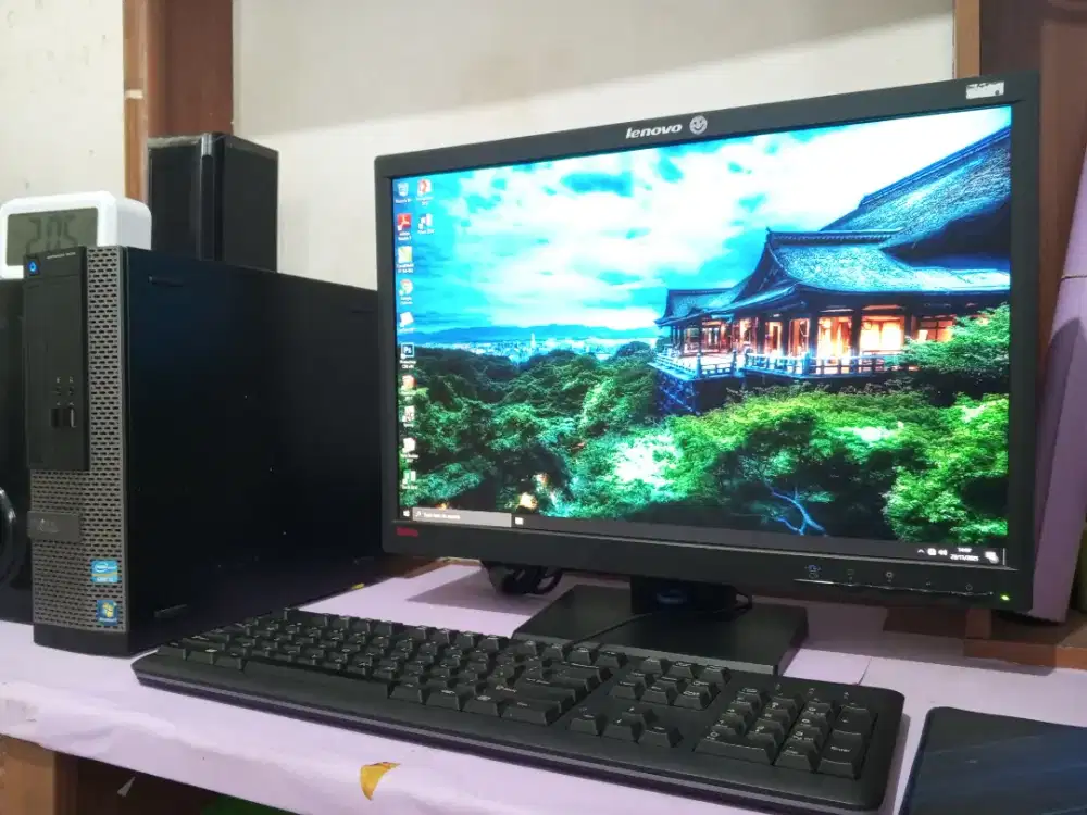 Pc gaming roblox dell slim / intel core i3 + ram 8gb + monitor 22inch