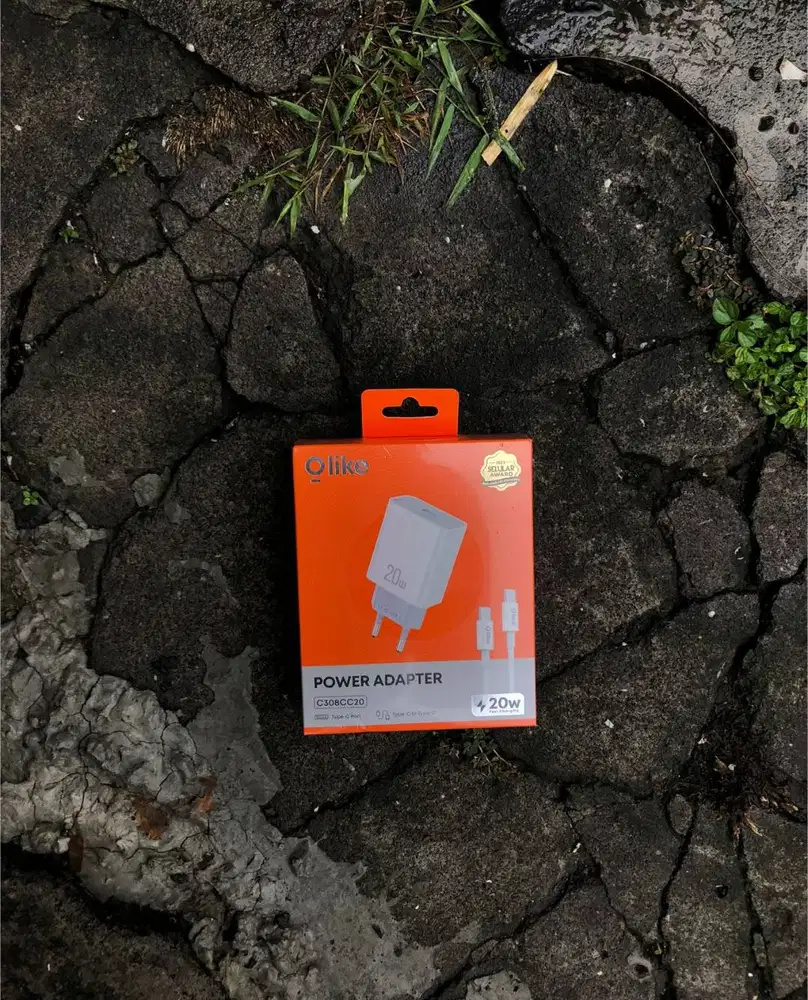 Olike C308CC20 Power Adapter PD 20W with Type-C to Type-C Cable 1m