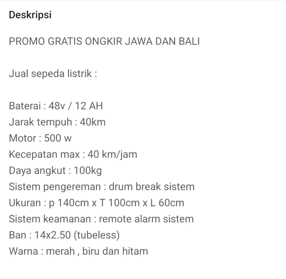 Sepeda listrik uwinfly