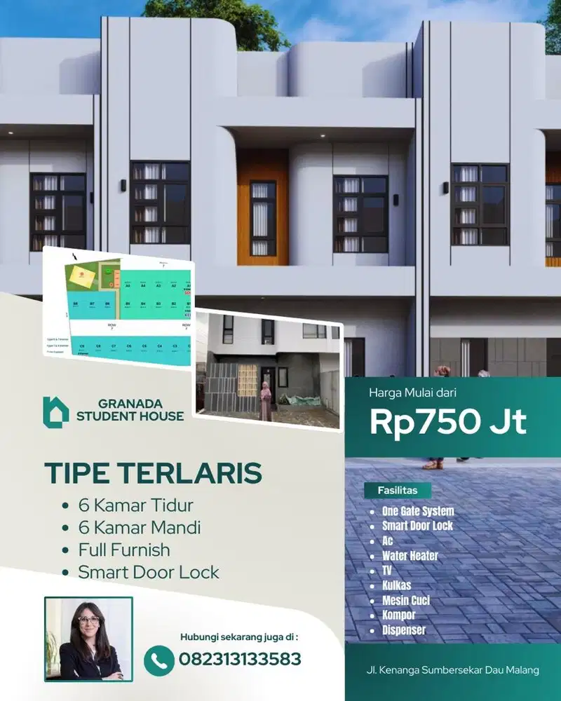 Dijual rumah kos murah 4 kamar tidur harga 700 juta