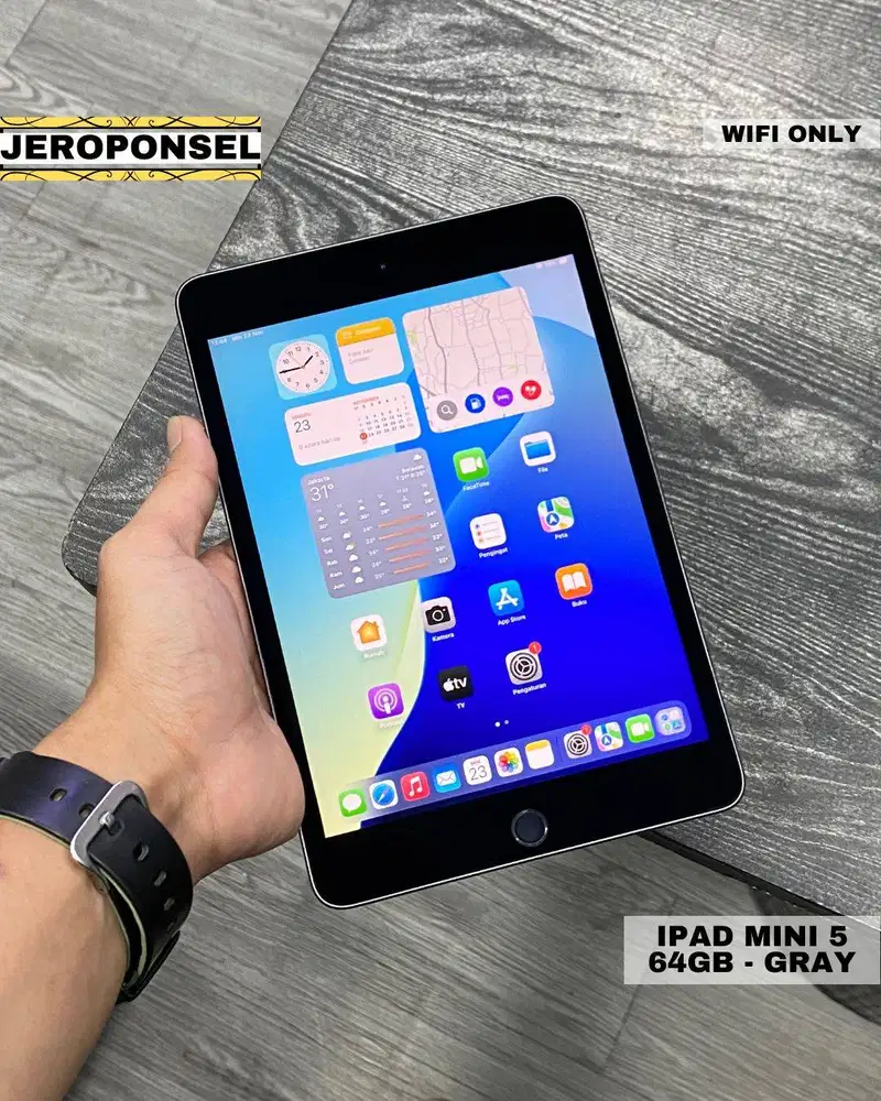 IPAD MINI 5 64GB GRAY WIFI ONLY MULUS GARANSI ORIGINAL