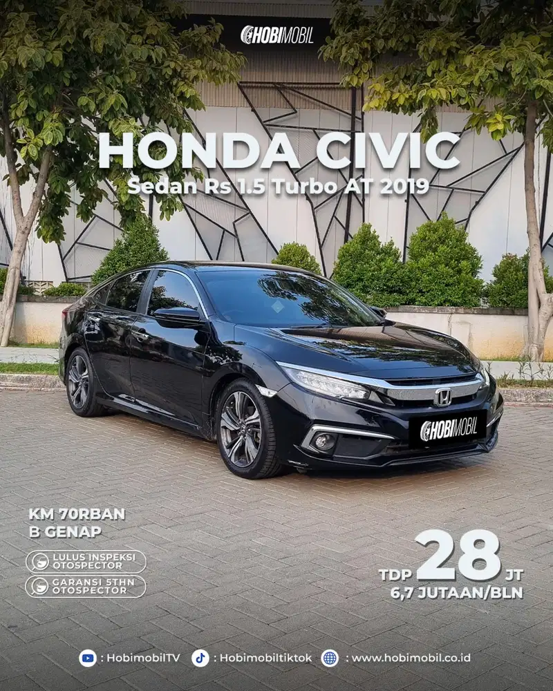 Honda Accord 1.5 turbo at 2019 garansi mesin transmisi 5 tahun