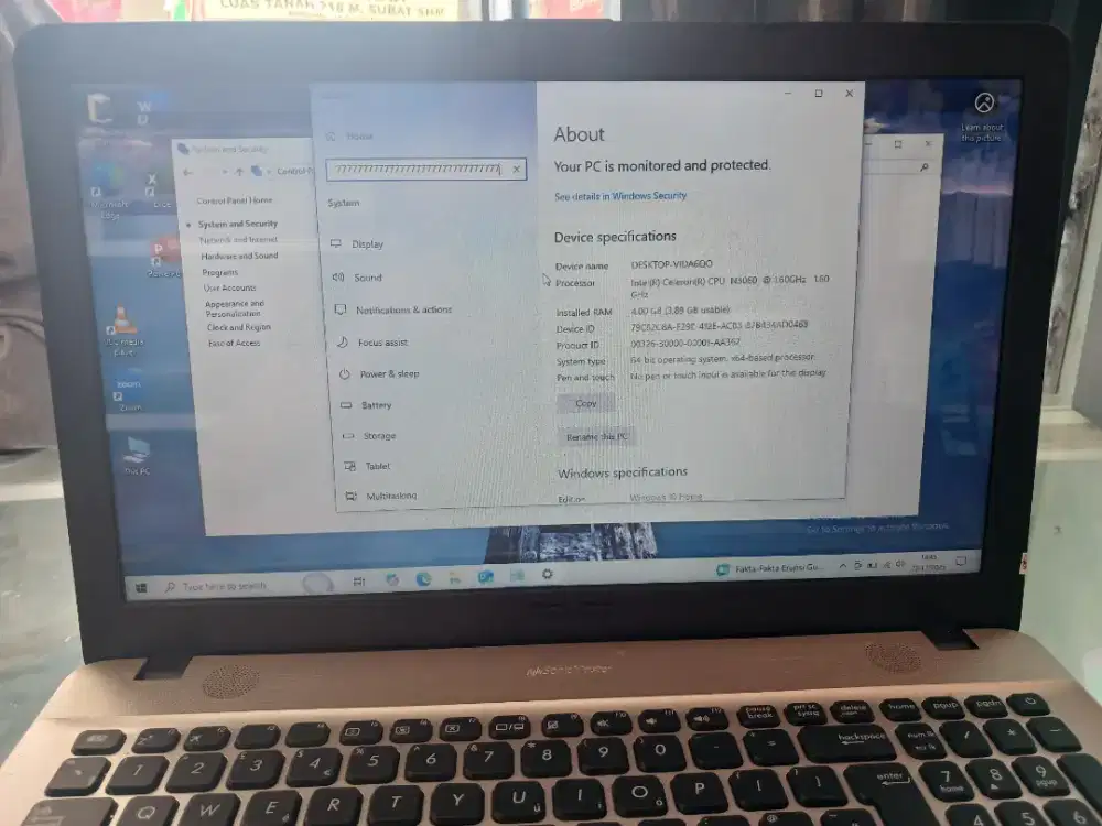Laptop asus vivobook max
