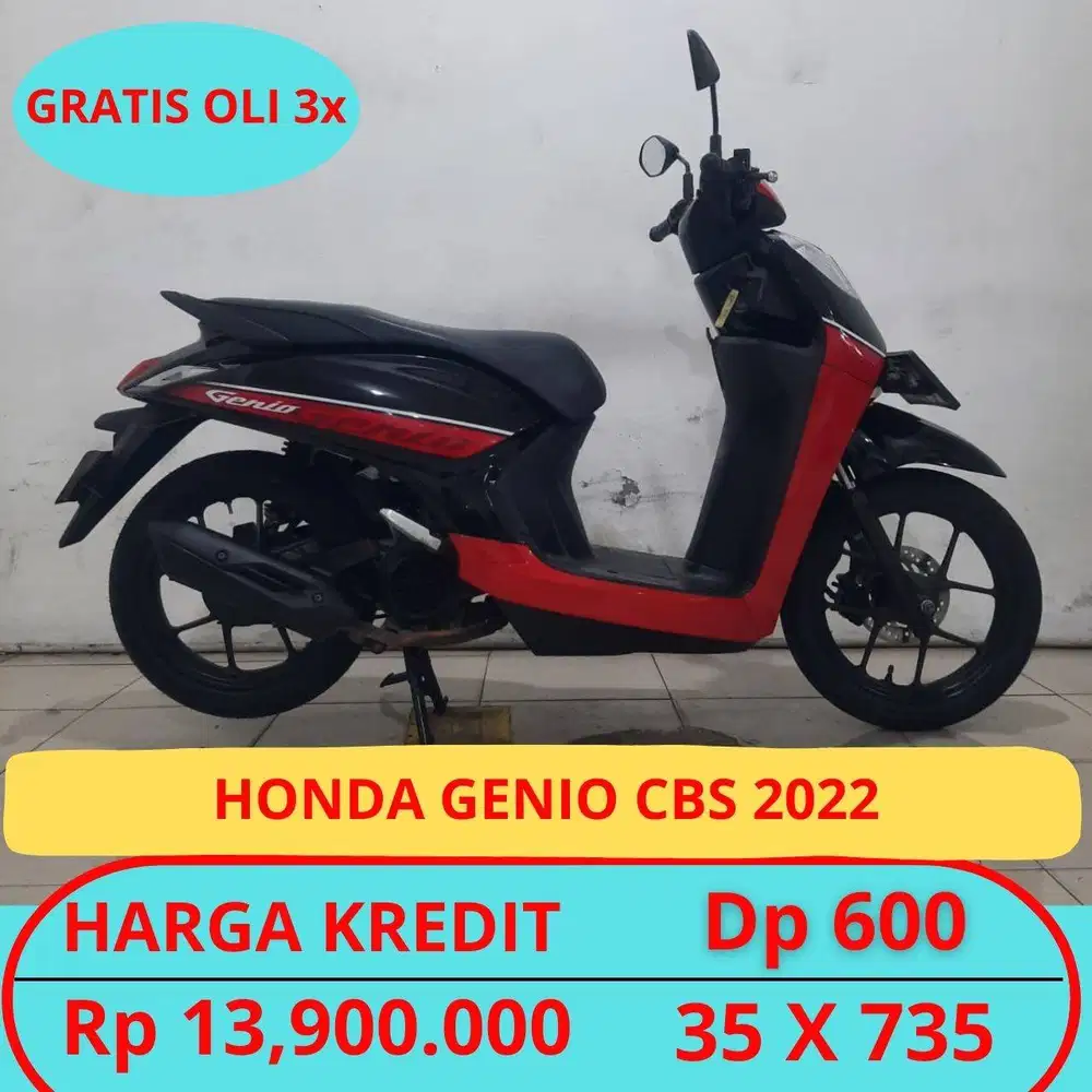 HONDA GENIO CBS 2022 DP HANYA 600 RIBU GUYSS