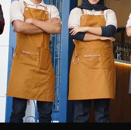 Celemek barista atau waitress