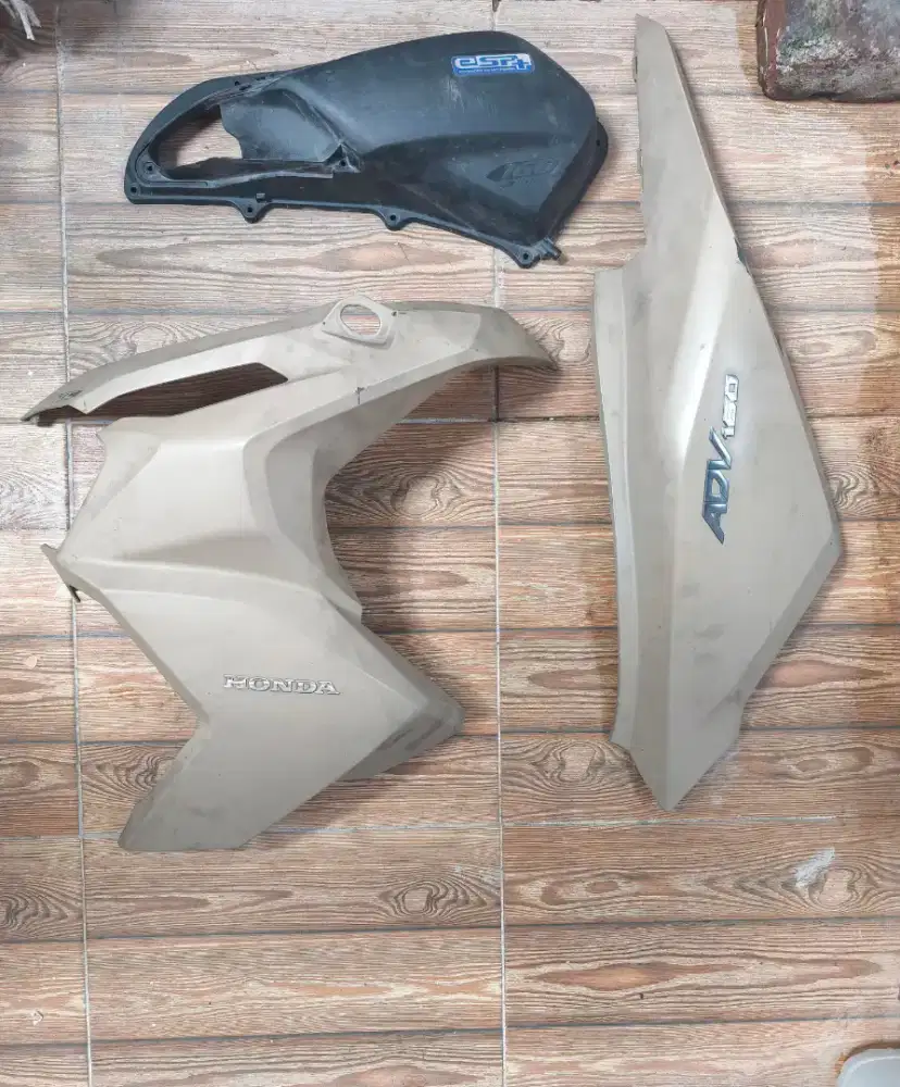Cover Body ADV 160 ABS Kiri Depan & Belakang - Brown + Box Filter