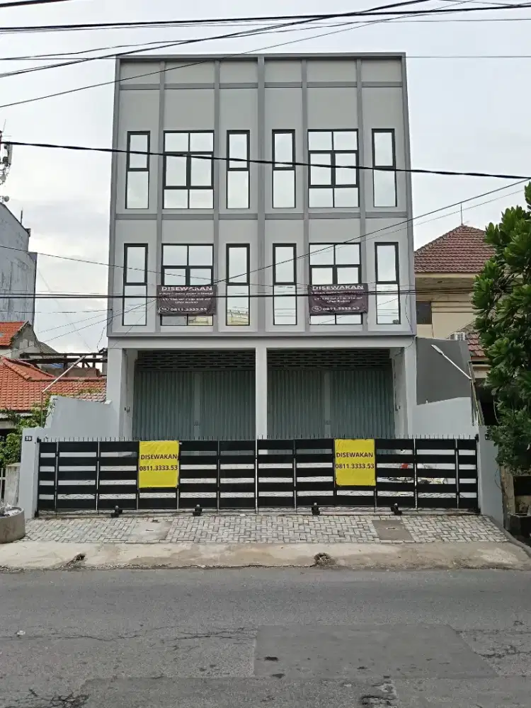 Ruko jejer 3 lantai disewakan Raya pucang anom NOL JALAN dkt kertajaya