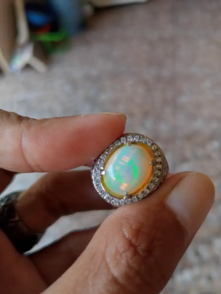 Batu Cincin Akik Permata Natural Opal Kalimaya Jarong Top