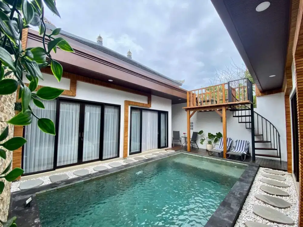 villa di Jimbaran, fully furnish, dekat GWK, Pantai, daerah tenang