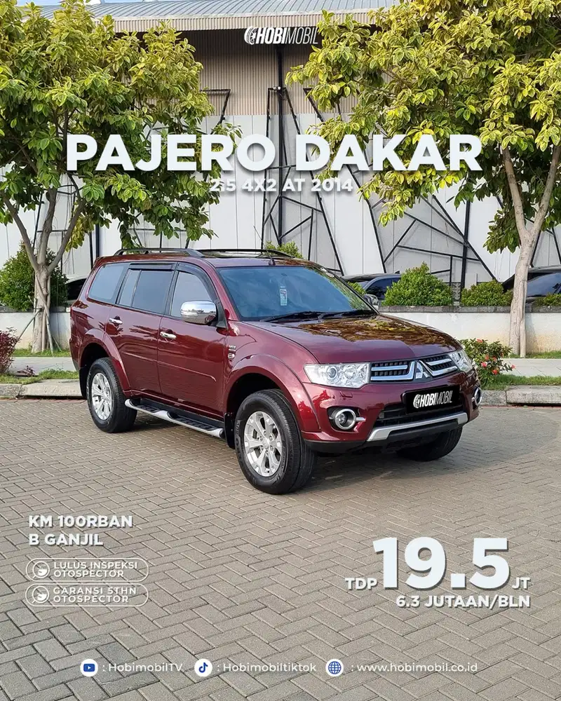 Pajero sport Dakar 2.4 garansi mesin transmisi 5th