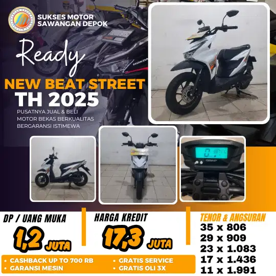 HONDA NEW BEAT STREET TH 2025 ISTIMEWA BISA CASH KREDIT BERGARANSI