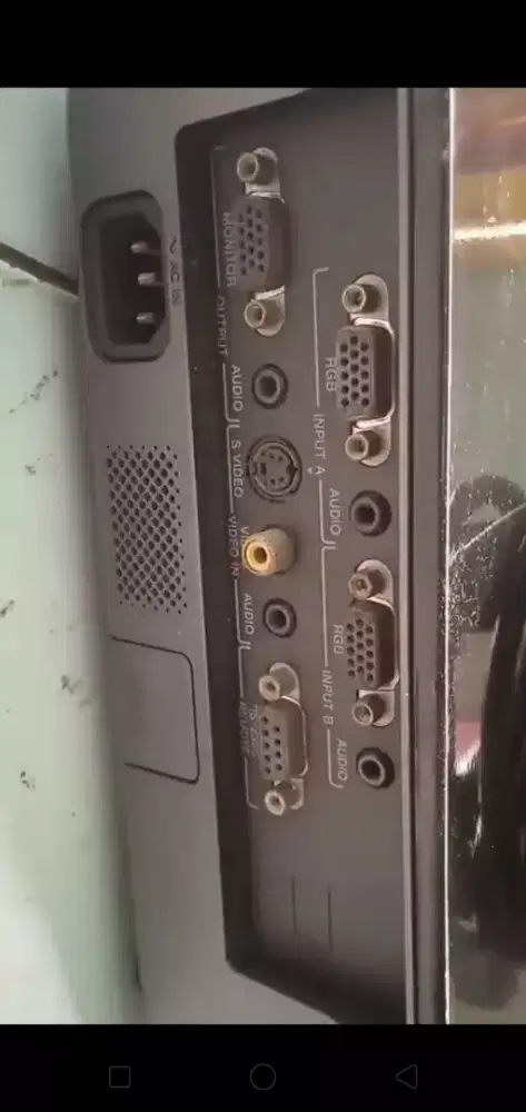 Jual mesin proyektor merk Sony normal+layar