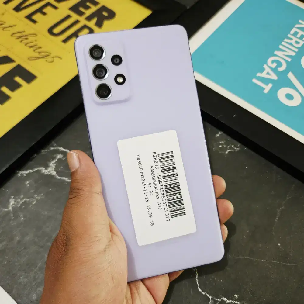 SAMSUNG GALAXY A72 RAM 8/128 GB DUAL RESMI EX SEIN MULUS