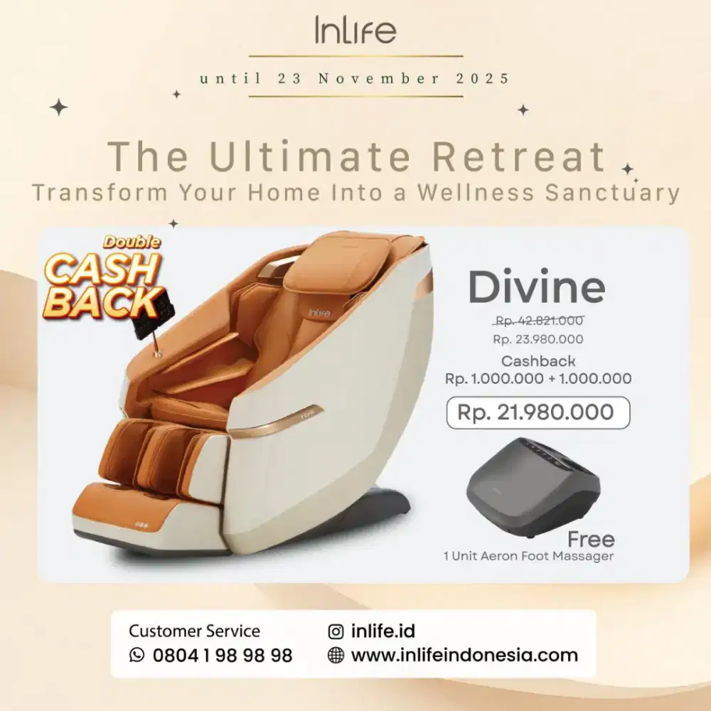 Kursi pijat dan alat elektronik lainnya