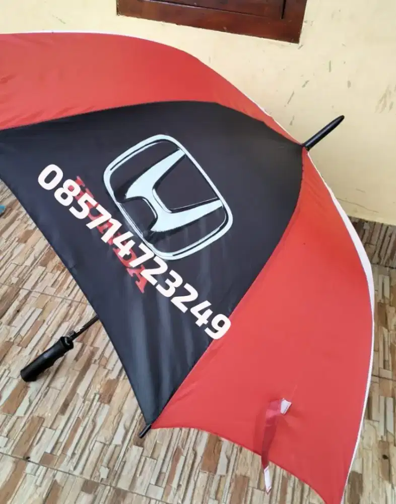 Payung promosi payung golf cetak sablon logo grosir
