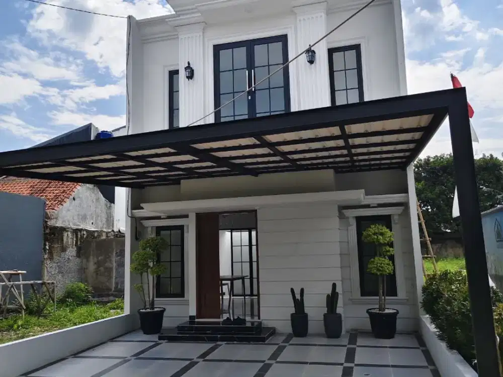 Rumah Dijual Di Limo Depok 2 Lantai Hanya 900 Jutaan Akses 3 Pintu Tol Lansung Krukut Kukusan Sawangan