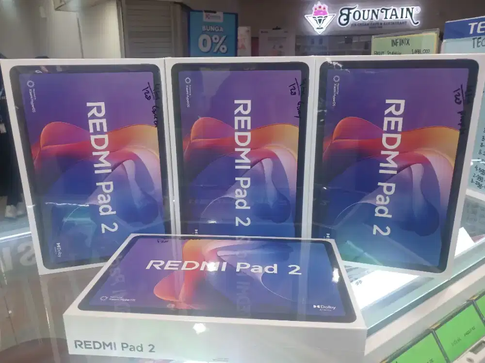 Tablet Redmi pad2 ram 8/128 baterai 9000mah