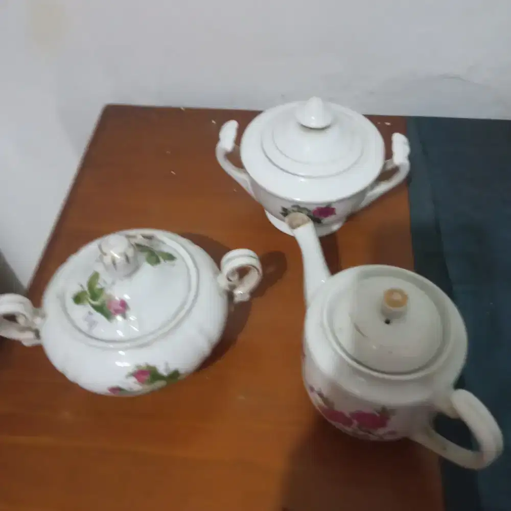 1 set poci unik keramik bahan tebal