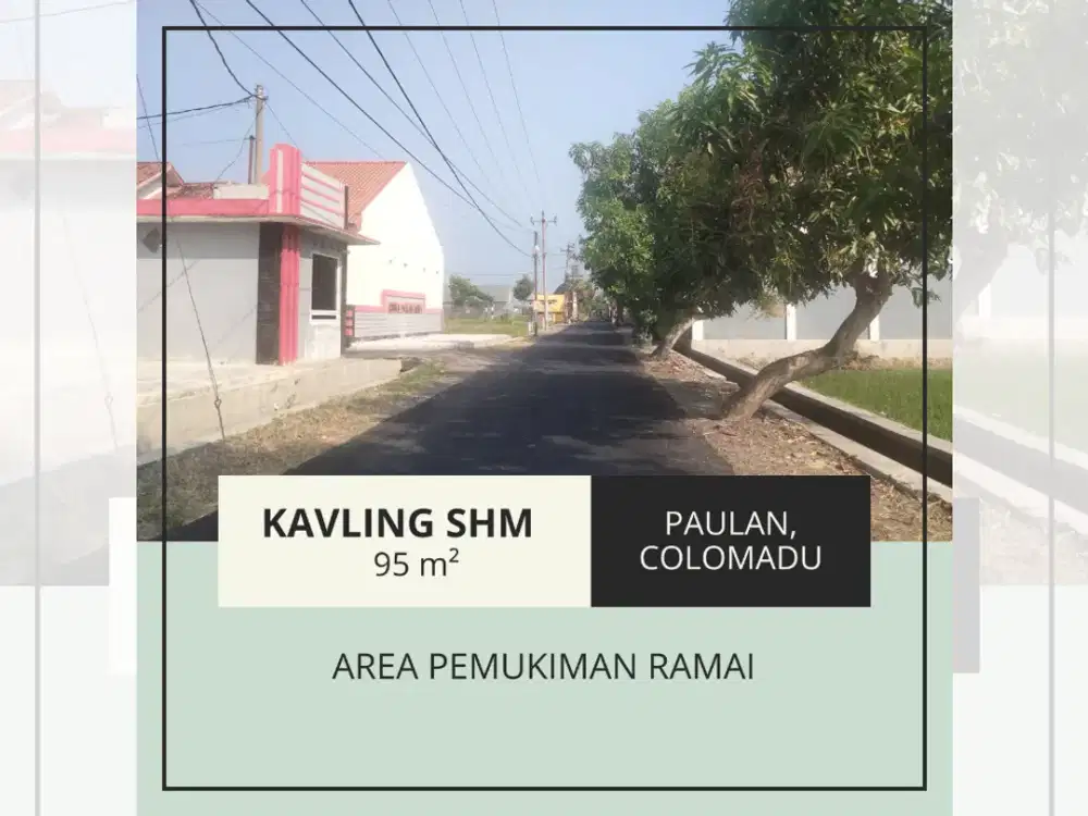 360 Jutaan Tanah Kavling di Colomadu Solo, Daerah Asri, Miliki Segera