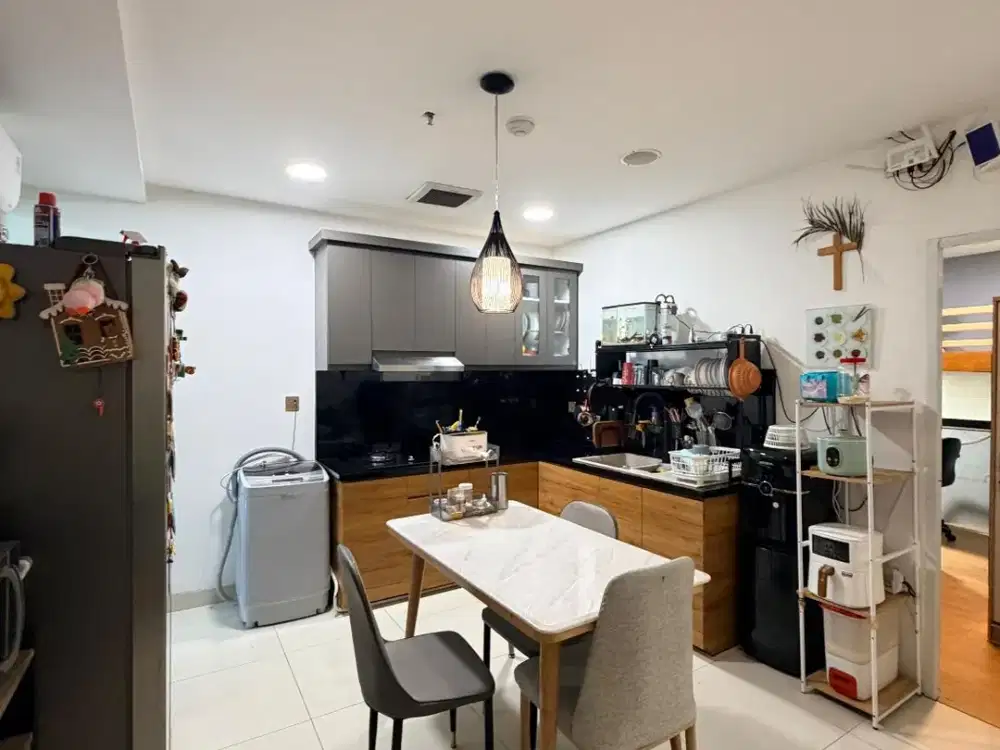 Dijual Apartemen The Mansion Kemayoran Full Renovasi Desain Unik 3 Kamar Tower Aurora View Lepas