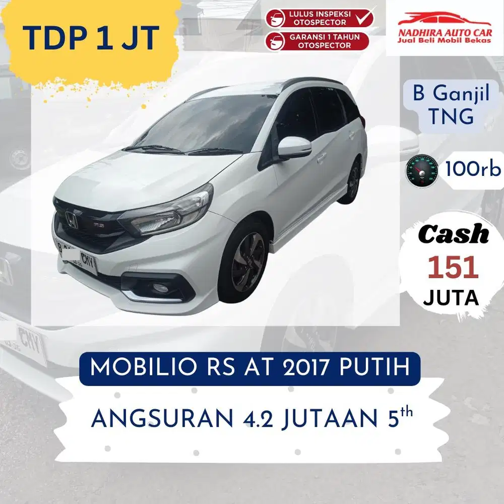 Promo Kredit DP 1 Mobilio RS AT 2017 Putih
