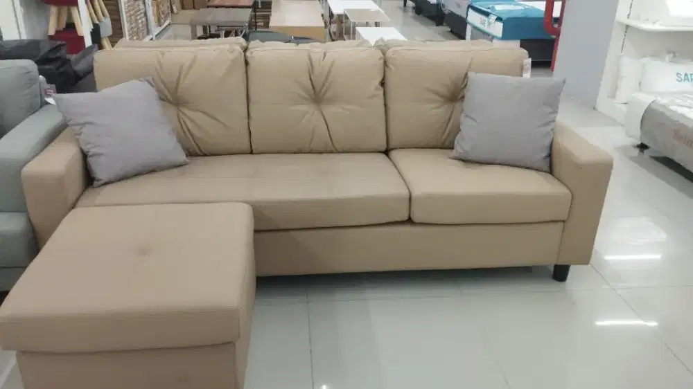 TASYI CORNER SOFA BROWN
