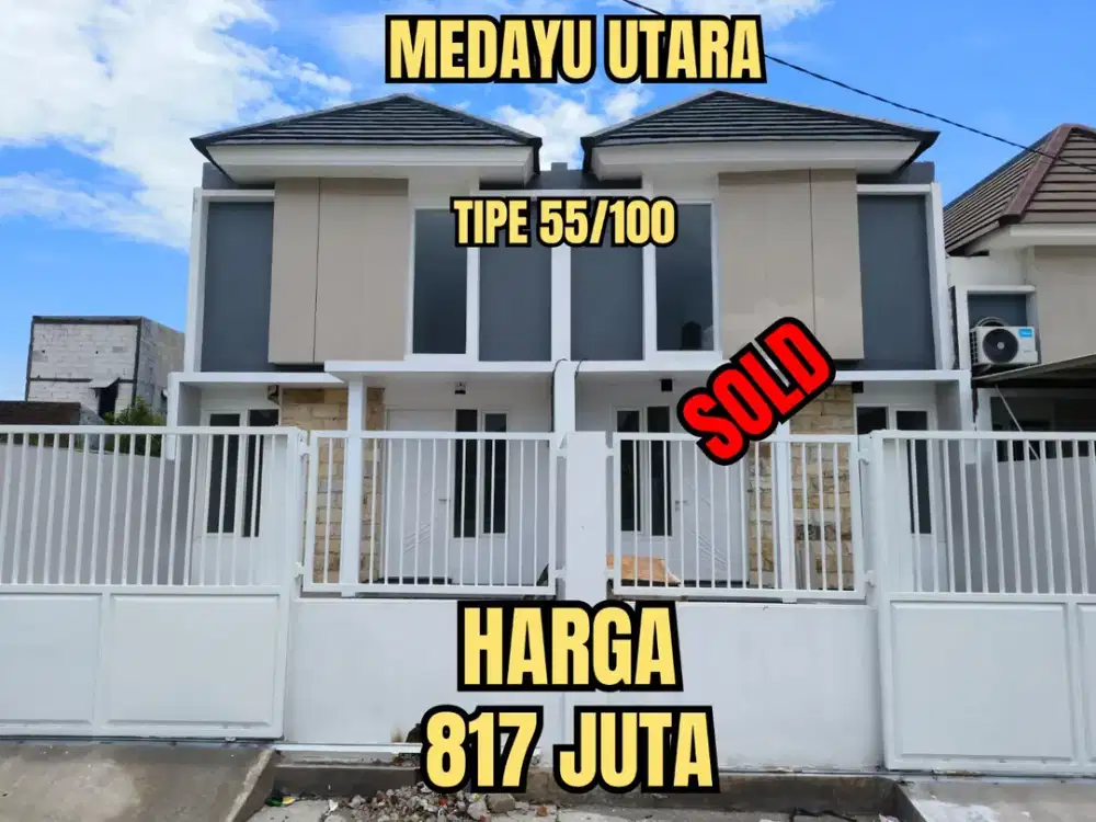 ‼️BURUAN SISA 1UNIT‼️ RUMAH BARU GRESS MEDAYU UTARA MEDOKAN RUNGKUT WONOREJO MERR