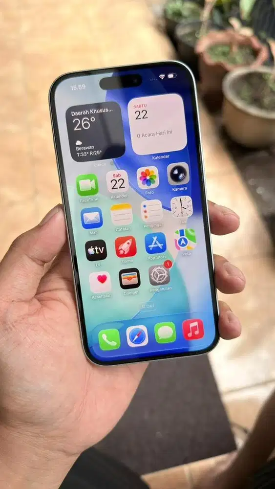 Iphone 15 128GB IBOX Fullset like new original Siera Blue