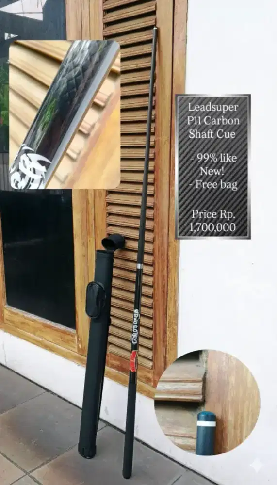 Stick Billiard Leadsuper P11 Carbon Shaft Cue