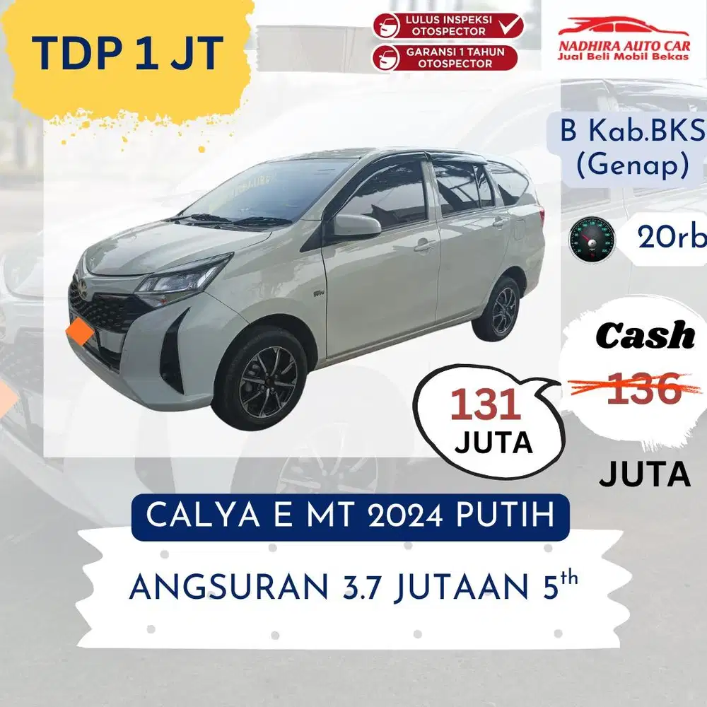 Promo Kredit DP 1 Juta Calya E MT 2024 Putih