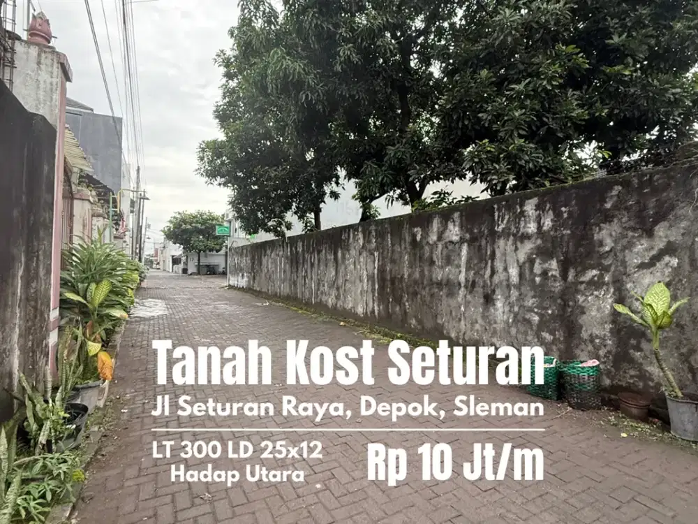 Tanah untuk Kost ekslussif seturan