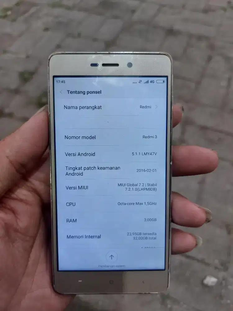 Xiomi redmi 3 Ram 3/32Gb