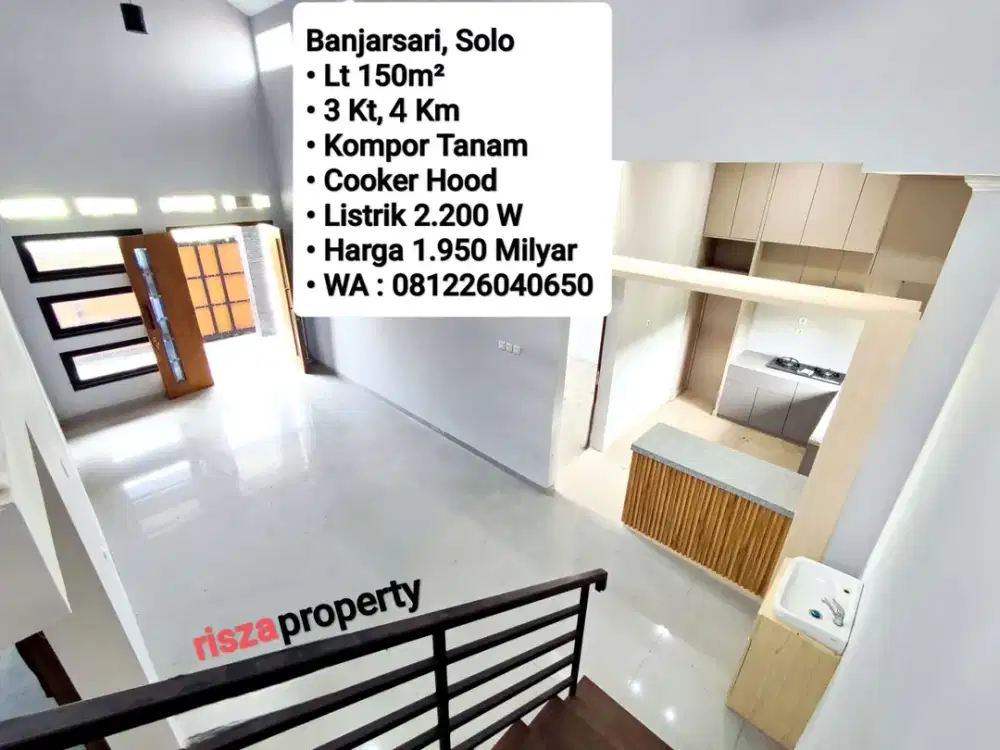 Jual Rumah Baru Area Dekat Manahan Solo, Siap Huni, Bisa Untuk Home Stay