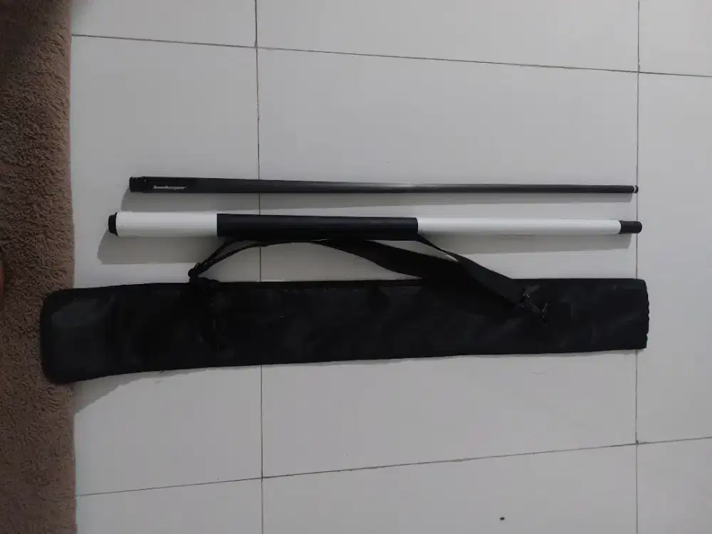Jual stick Billiard LeadSuper P10, warna putih + softcase + micro fbr