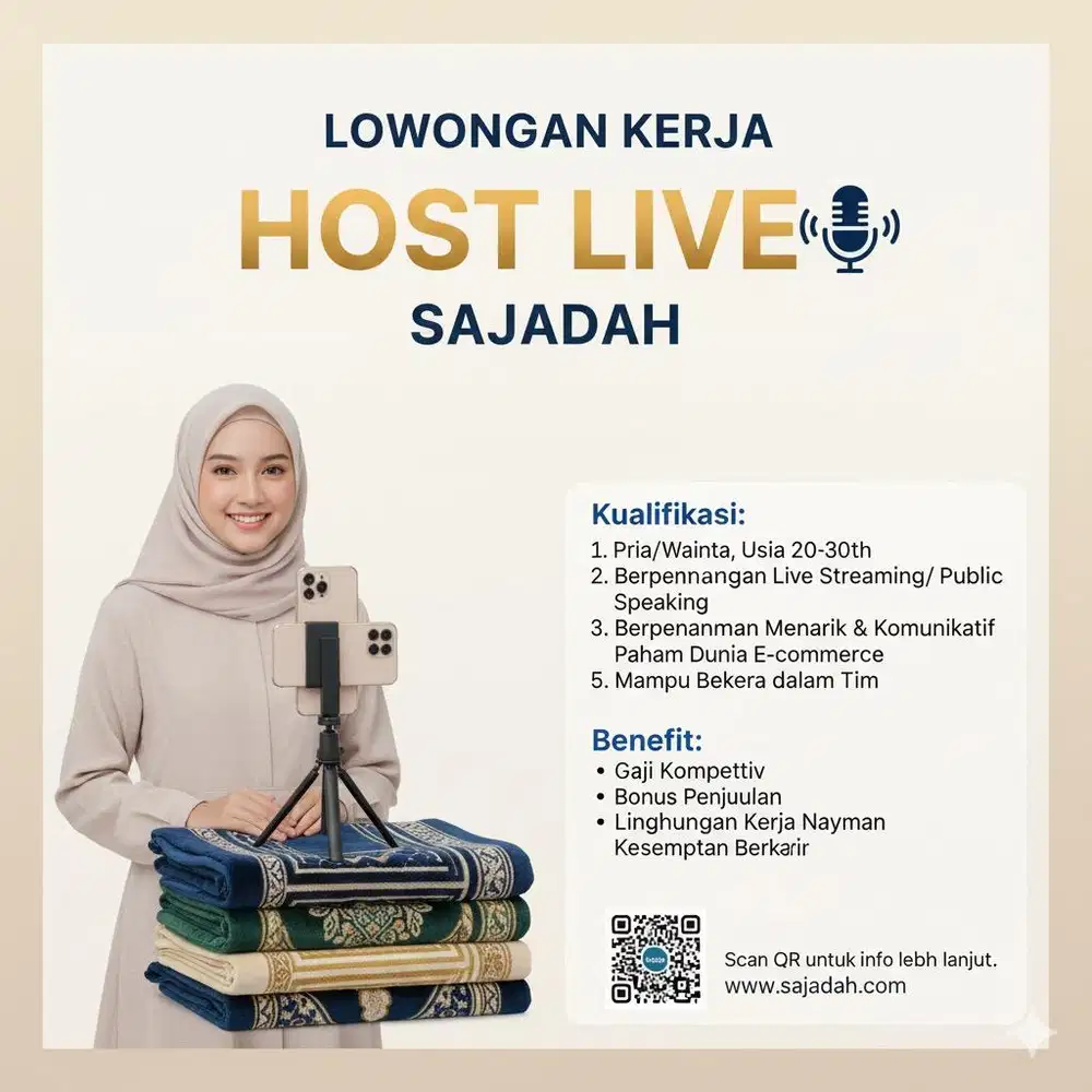 Lowongan kerja host live tiktok